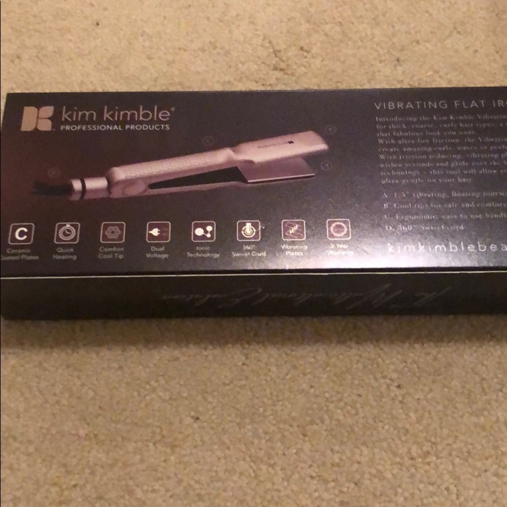 kim kimble 1.5 vibrating flat iron